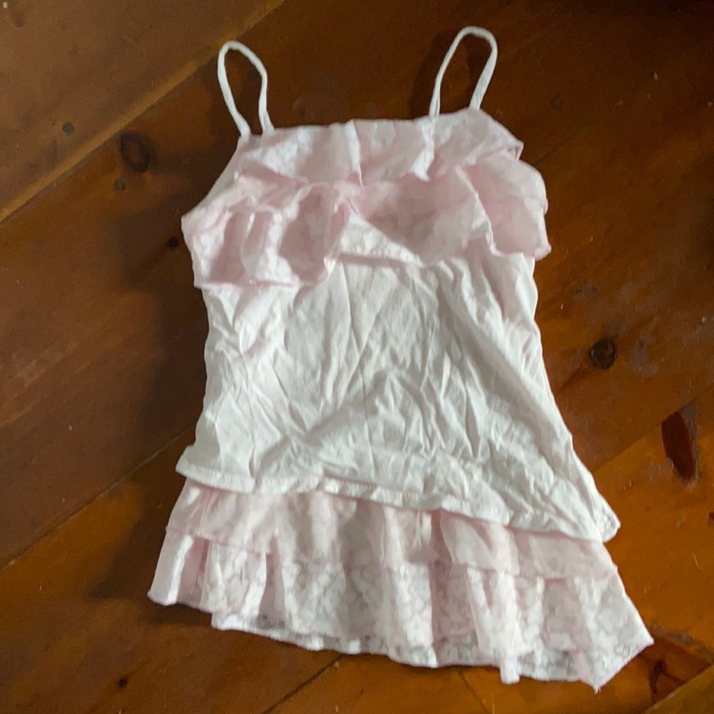 Limited too y2k girls tank top pink